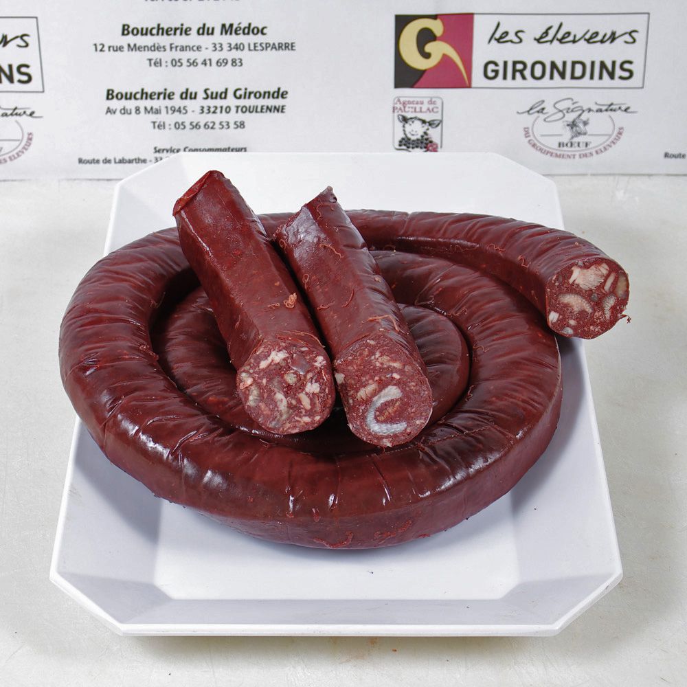 Boudin artisanal à la viande (Gironde) - 500 g env.