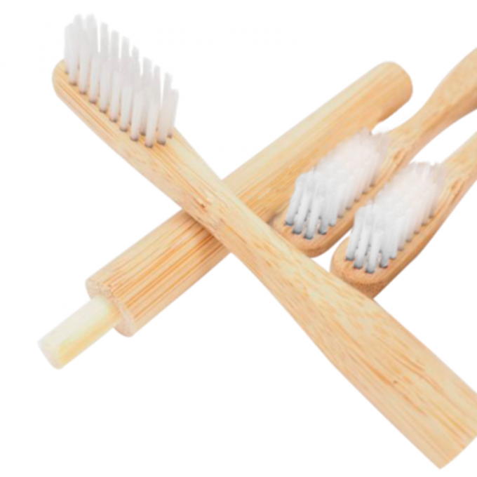 Brosse à dents en bambou à tête interchangeable -  adulte Medium