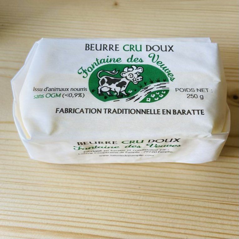 Beurre au lait Cru - 250g