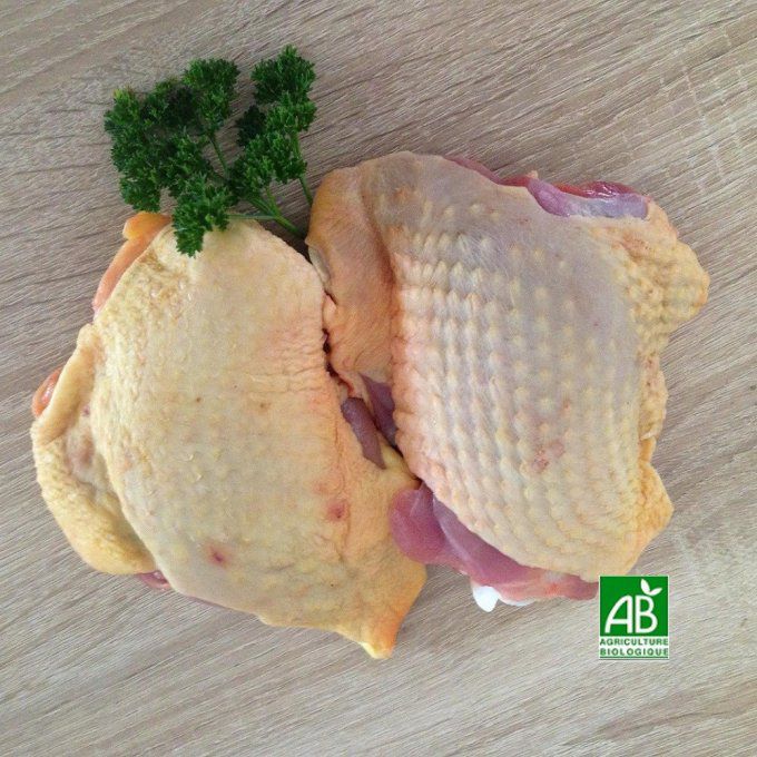 Hauts de cuisses de poulet Bio (Gironde) - 2 pièces (300g)