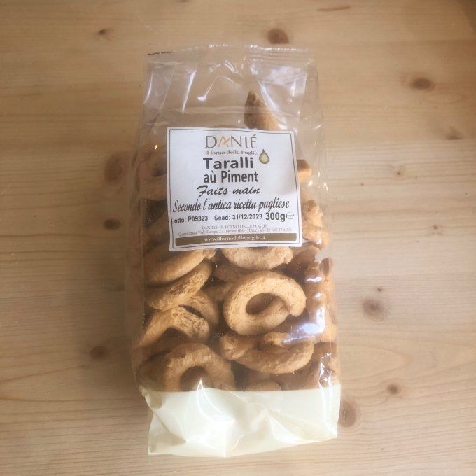 Taralli artisanaux au piment - 300g