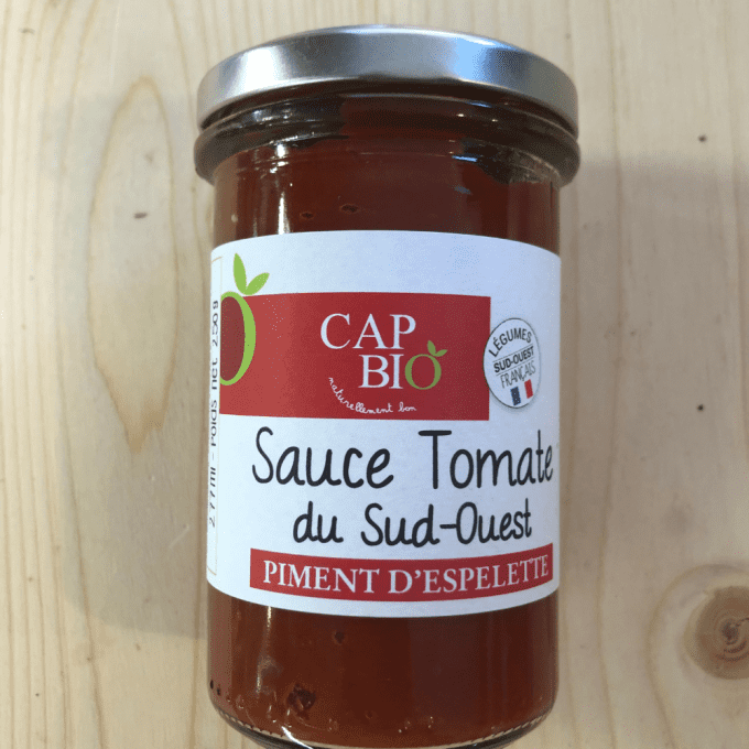Sauce tomate au piment d'Espelette  BIO- 250g