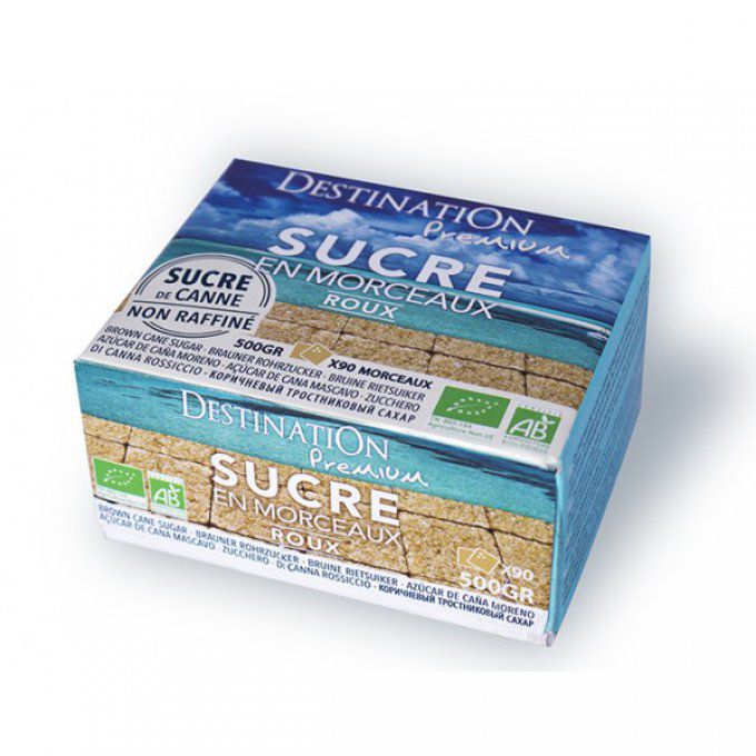 Sucre de canne roux Bio - morceaux - 500g